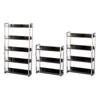 Seconique Charisma High Gloss Bookcase Set in Black