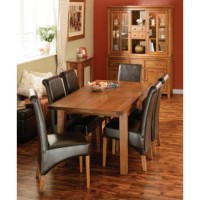 Morris Furniture Sovereign Rectangular Dining Room Furniture Set with Roll Back Chairs - with 4 chairs