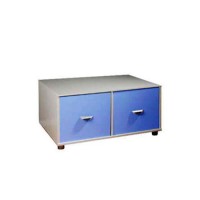 Stompa Combo Kids White 2 Door Storage Cubes in Blue