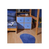Stompa Combo Kids Natural 4 Door Storage Cubes in Blue