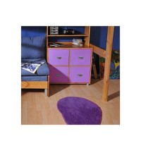 Stompa Combo Kids Natural 4 Door Storage Cubes in Lilac