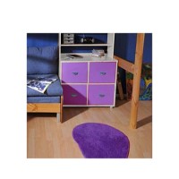 Stompa Combo Kids White 4 Door Storage Cubes in Lilac