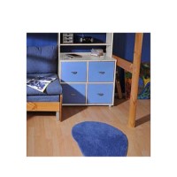 Stompa Combo Kids White 4 Door Storage Cubes in Blue
