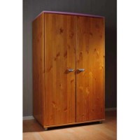 Stompa Combo Kids Natural 2 Door Wardrobe in Lilac