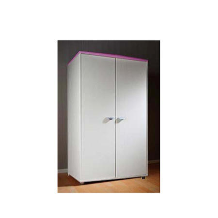 Stompa Combo Kids White 2 Door Wardrobe in Lilac