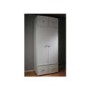 Stompa Combo Kids White 2 Door 4 Cube Wardrobe