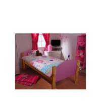 Stompa Solo Kids Natural Single Bed Frame in Lilac