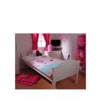 Stompa Solo Kids White Single Bed Frame