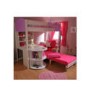 Stompa Casa Kids White Highsleeper Bed in Lilac with Black Sofa Bed Desk Shelving and Storage 