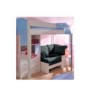 Stompa Casa Kids White Highsleeper Bed in Blue with Sofa Bed Chest and Storage - pink sofa bed