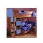 Stompa Combo Kids Natural Highsleeper Bed in Blue with Black Sofa Bed and Double Storage 