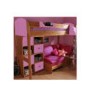 Stompa Combo Kids Natural Highsleeper Bed in Lilac with Black Sofa Bed and Double Storage 