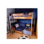 Stompa Combo Kids Natural Highsleeper Bed in Blue with Pink Sofa Bed and TV Unit