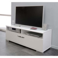 Pia White TV Unit