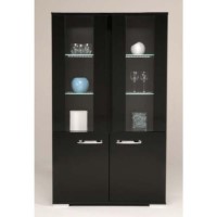Pia Black Display Cabinet