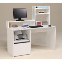 Coby Computer Desk in White