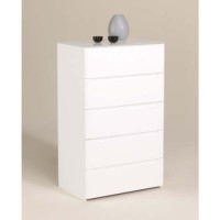Amy White 5 Drawer Chest