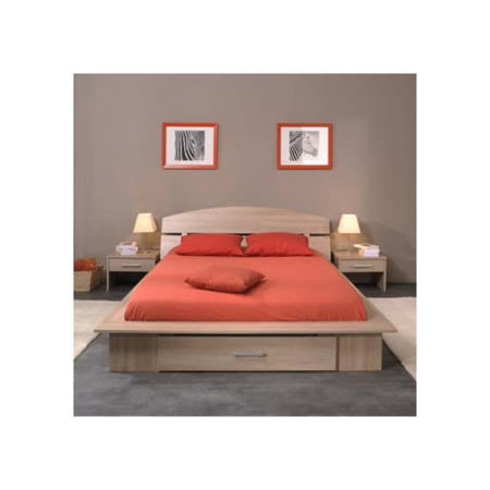 Thadie 3 Piece Bedroom Furniture Set in Bruges Oak