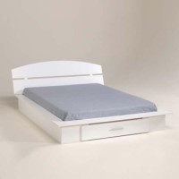 Thadie Storage Bed Frame in White