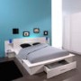 Thadie Super Storage Lighted Bed Frame