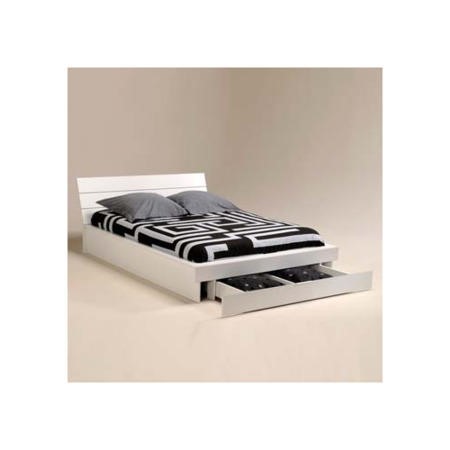 Cassidy Storage Bed Frame in White - Furniture123