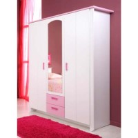 Tia Kids 3 Door Mirrored Wardrobe