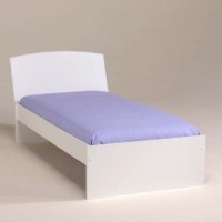 Matty Single Bed Frame in White