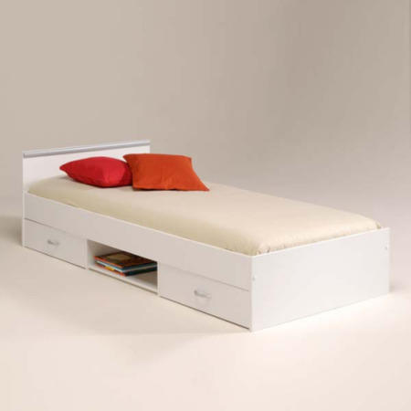 Abe Teens Storage Single Bed Frame in White - SPECIAL OFFER!