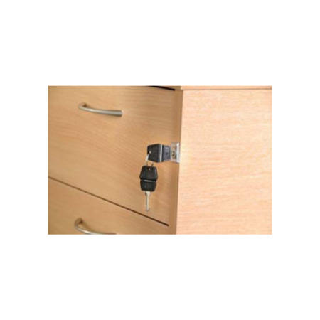 Dams Furniture Momento Left Facing Radial Corner Desk Office Set in Beech