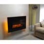Be Modern Orlando 36inch Electric Fire in Flat Black Glass