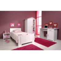 Tia Kids 4 Piece Bedroom Furniture Set with Single Bed
