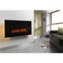 Be Modern Orlando 42inch Electric Fire in Flat Black Glass