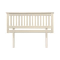 Julian Bowen Barcelona Solid Pine Headboard in White - kingsize