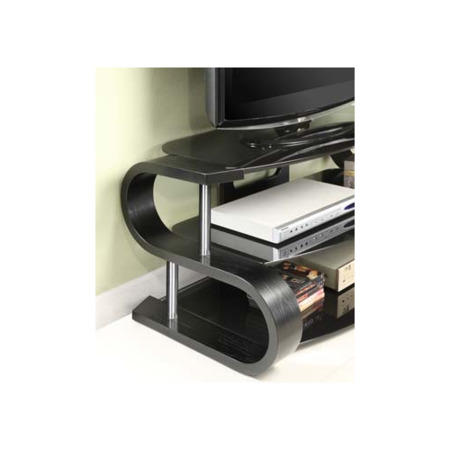 Harkin Black Glass TV Unit in Black Ash HK203