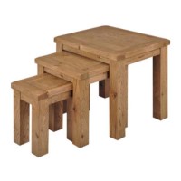 Origin Red Newland Oak Nest of Tables