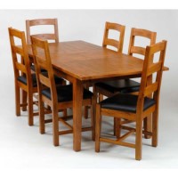 Origin Red Balmoral Large Extending Dining Table in Oak