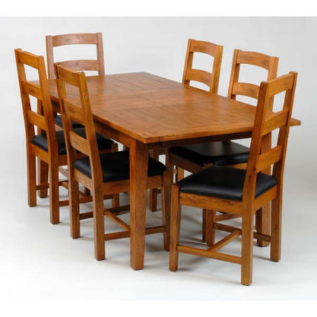 Origin Red Balmoral Large Extending Dining Table in Oak