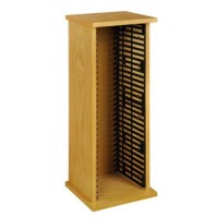 Origin Red Sima Single DVD Storage Tower in Ash