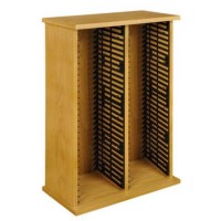 Origin Red Sima Double DVD Storage Tower in Ash