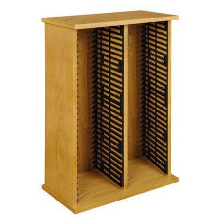 Origin Red Sima Double DVD Storage Tower in Ash