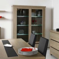 Toka 2 Door Glazed Display Cabinet