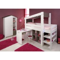 Tobie Kids 2 Piece Bedroom Furniture Set with Midsleeper Bed