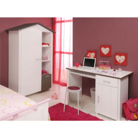Tobie Kids 2 Piece Bedroom Study Furniture Set