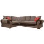 Buoyant Tangent Left Facing Corner Sofa in Brown - 