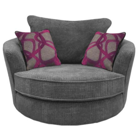 Buoyant Upholstery Paris Snuggle Armchair in Grey - Furniture123