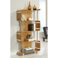 Branden Curve Bookcase in Oak BD201 - 