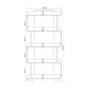 Branden Curve Bookcase in Walnut BD201 - 