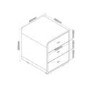 Jual Furnishings Nida 3 Drawer Office Storage Chest in Oak ND201