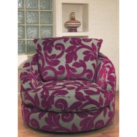 Buoyant Upholstery Blinx Swivel Chair in Purple
