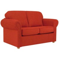 Buoyant Tay 2 Seater Sofa Bed in Red with Foam Mattress - 